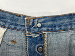 リーバイス Levi's 66前期 70's 70年代 Vintage ヴィンテージ ジーンズ デニムパンツ ボタン裏6 赤耳 青 無地 デニム ブルー サイズ不明 104MB-115