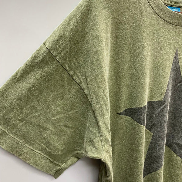 【曜日割引対象外】 ヴィンテージ vintage 90's R.E.M. FRUIT OF THE LOOM Monster Promotion Star Tシャツ カーキ XLサイズ 201MT-4283 VB