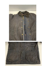 バブアー BARBOUR 90's 90年代 3ワラント BEAUFORT ビューフォート ワックス コットン オイルドジャケット ハーフコート VINTAGE ヴィンテージ A155 C38 ジャケット ネイビー 101MT-5339