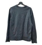 ヨウジヤマモト Yohji Yamamoto Y's for men 茶タグ YFM レタリング 前Ｖ はめ込みＶ ガゼット サイドリブ カレッジ トレーナー 灰色 サイズ3 スウェット ロゴ グレー 104MT-2186