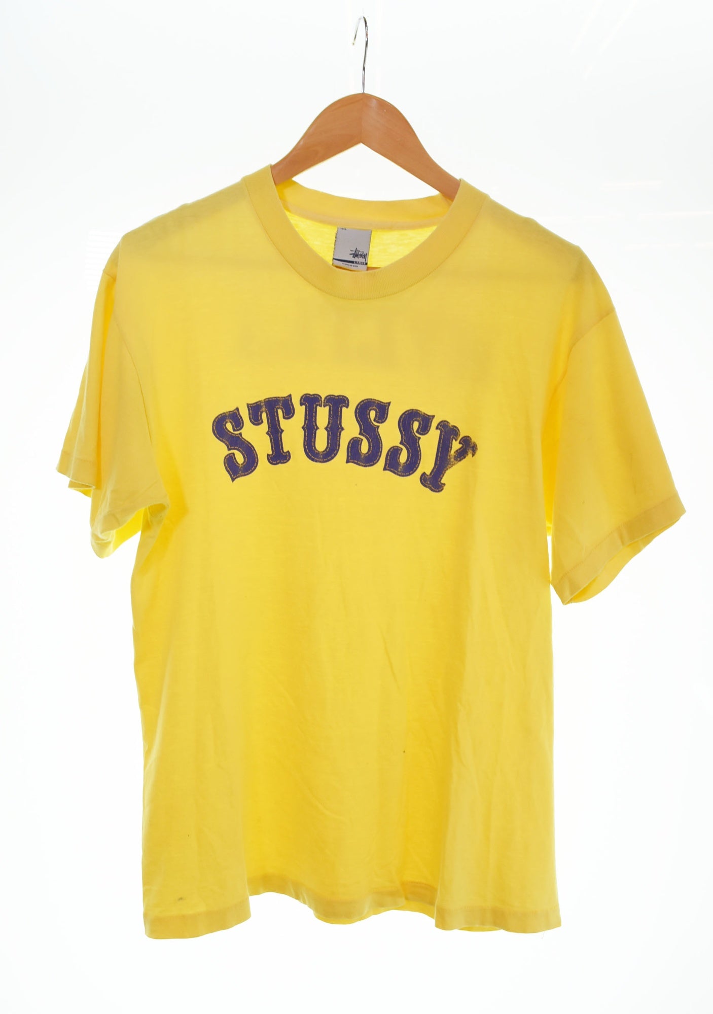 Stussy ステューシー stussy USA製 ステューシー tシャツ イエロー XL 