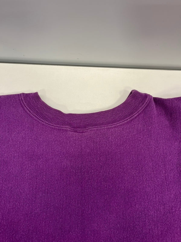 チャンピオン Champion 90s～ ヴィンテージ vintage 刺繍タグ リバースウィーブ REVERSE WEAVE US古着 紫 無地 XL スウェット パープル LLサイズ 101MT-4998