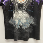 【曜日割引対象外】 ハーレーダビッドソン Harley Davidson 90's Thunder & Lightning USA製 Hanes Tシャツ ブラック XLサイズ 201MT-4201 VB