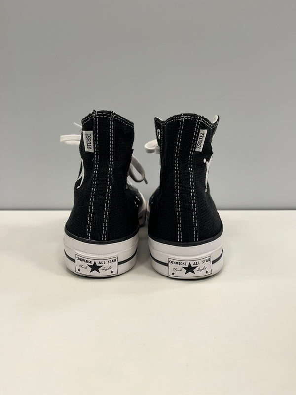 コンバース CONVERSE ×STUSSY CHUCK 70 HI BLACK/WHITE/BLACK ステューシーコラボ チャックテイラー 黒 白 A01765C メンズ靴 スニーカー ブラック 27.5cm 101sh-2292