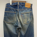【曜日割引対象外】 ヴィンテージ vintage 60's~ リーバイス Levi's 501 BIG E TYPE S ボタン裏2 Vステッチ デニム ブルー W33 L32サイズ 201MB-844 VB