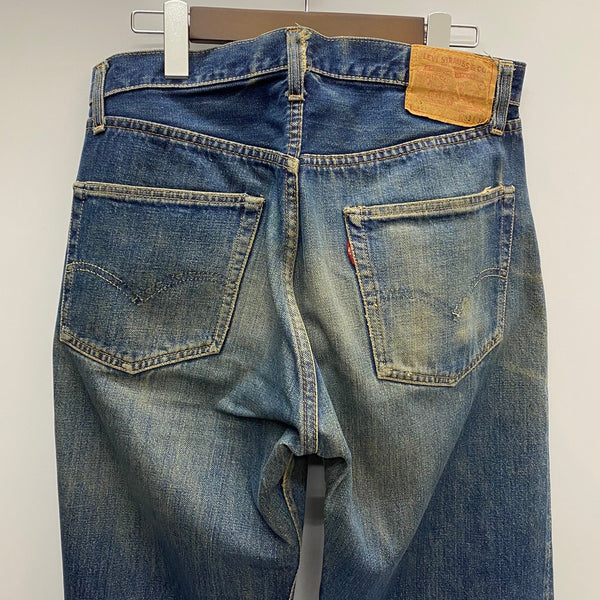 【曜日割引対象外】 ヴィンテージ vintage 60's~ リーバイス Levi's 501 BIG E TYPE S ボタン裏2 Vステッチ デニム ブルー W33 L32サイズ 201MB-844 VB