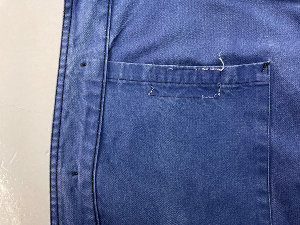 ヴィンテージ vintage 60s~ 60年代 ユーロワーク フレンチ カバーオール ワークジャケット コットンツイル フェード 青 ジャケット 無地 ブルー 104MT-1329