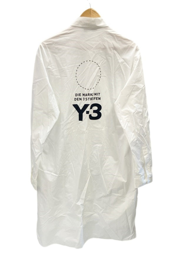 ワイスリー Y-3 adidas アディダス YohjiYamamoto STACK LOGO LS SHRT 長袖 白 ロングシャツ DT9975 APP 長袖シャツ ロゴ ホワイト Mサイズ 101MT-2626