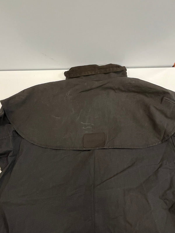 バブアー BARBOUR 90's 90年代 BUCKHOUSE バックハウス ダブルネーム STOCKMAN COAT バブアー ストックマン コート ワックス コットン オイルドジャケット  VINTAGE ヴィンテージ XL 44inch ジャケット ネイビー 101MT-5335