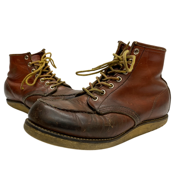 【曜日割引対象外】 レッドウィング RED WING 90's 四角犬タグ IRISH SETTER サイズ不明 メンズ靴 ブーツ ワーク ブラウン cmサイズ 201-shoes1590 VB