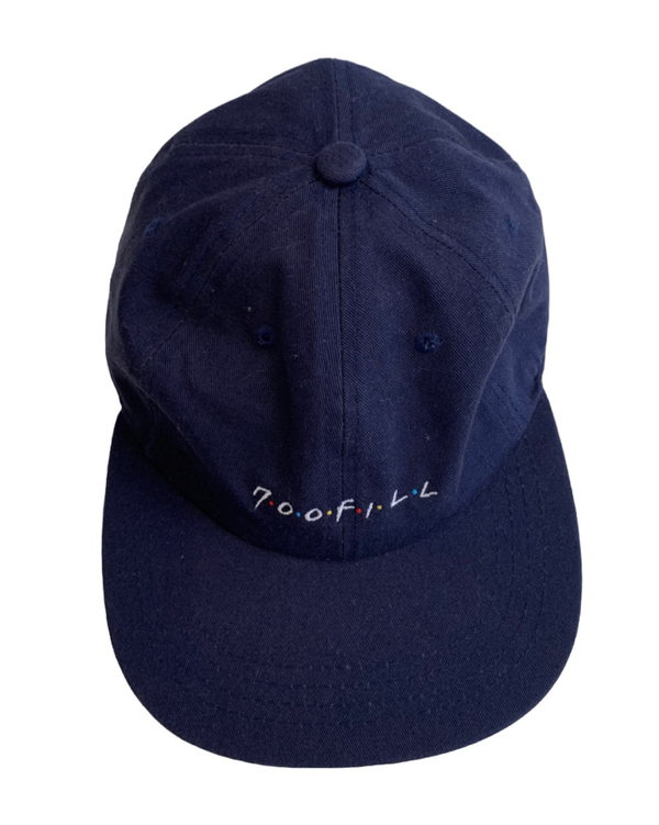 【中古】セブンハンドレッドフィル 700fill 6panel Low Crown 帽子 メンズ帽子 キャップ ロゴ ネイビー 201goods-388