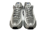 ナイキ NIKE 24年製 SHOX R4 METALLIC SILVER ショックス メタリック シルバー ローカット シューズ 白 青 銀 HQ1988-100 メンズ靴 スニーカー ホワイト 27.5cm 104S-839