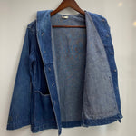 【曜日割引対象外】 ヴィンテージ vintage 40's チェンジボタン ショールカラー US.NAVY カバーオール ジャケット ブルー 201MT-4502 VB