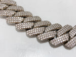 キングアイス KING ICE ICED DIAMOND CUT MIAMI CUBAN CHAIN  メンズジュエリー・アクセサリー ネックレス・ペンダント シルバー 101goods-143