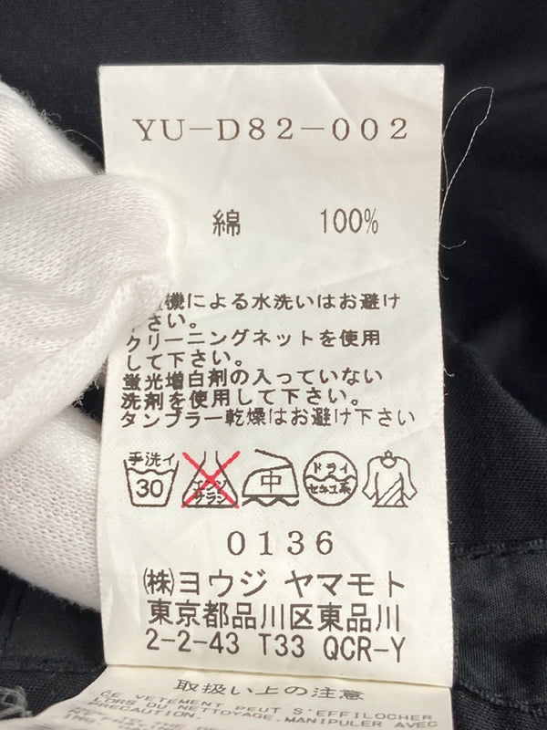 ワイズ Y's BORN PROJECT ワイズボーン プロジェクト ヨウジヤマモト ノースリーブワンピース ポケット COTTON コットン 黒 YU-D82-002 ワンピース 無地 ブラック SIZE1 104LT-10