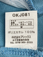 オニツカタイガー ONITSUKA TIGER Track Jacket トラック ジャケット 和柄刺繍 虎 青 OKJ081 ジャージ 刺繍 ブルー Mサイズ 104MT-237