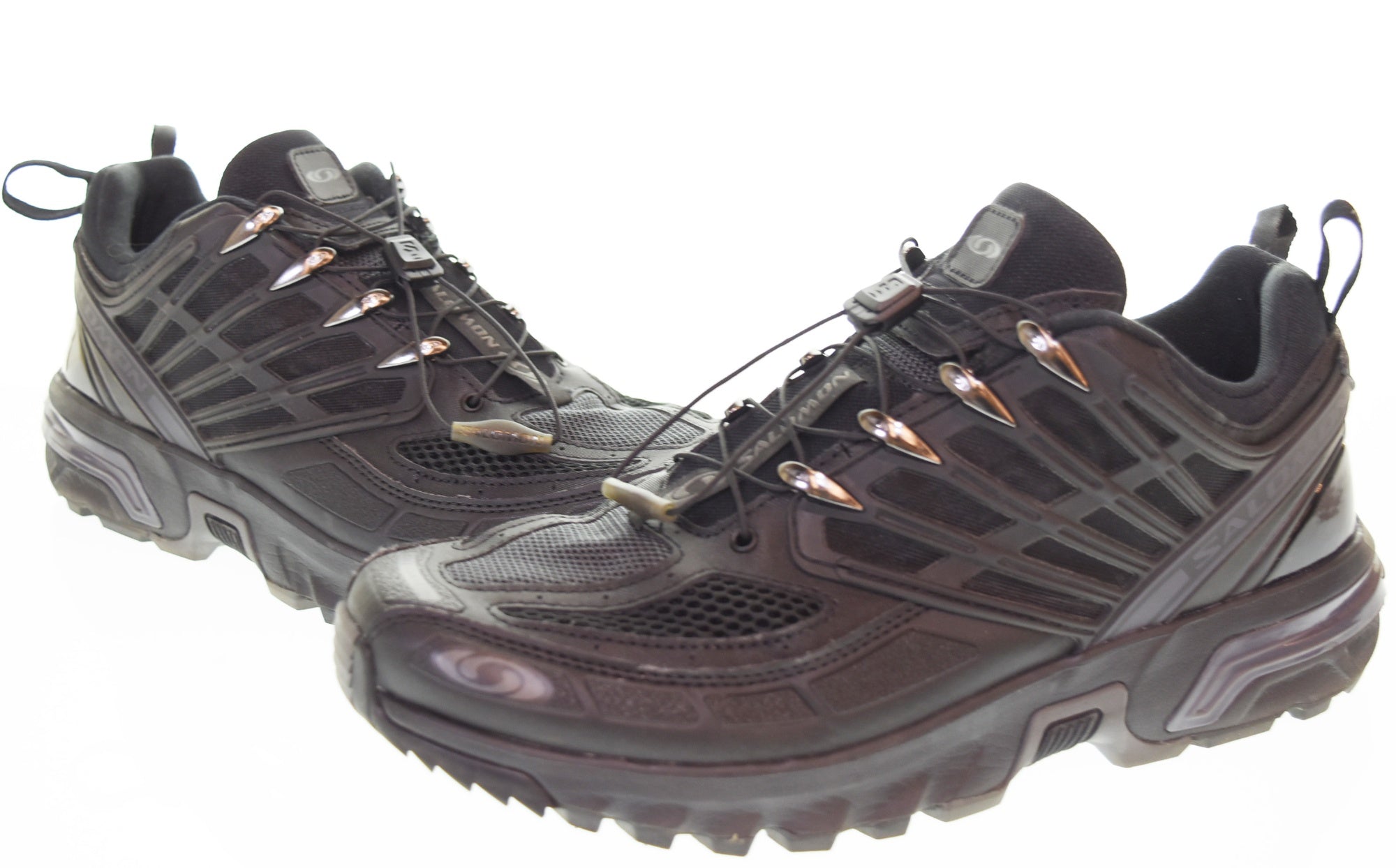 新品 27.5 Salomon ACS PRO スニーカー ベージュ 17607 SALOMON