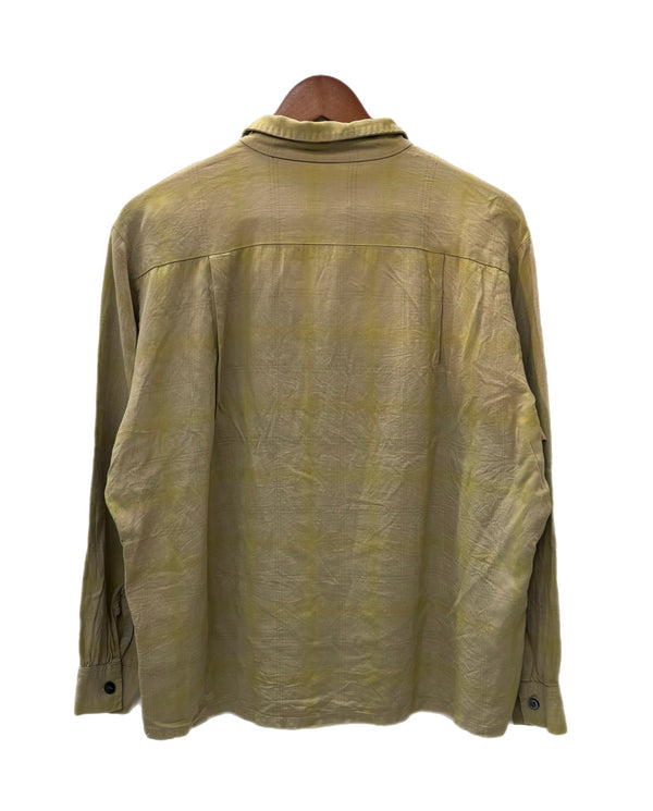 【曜日割引対象外】 ヴィンテージ vintage 60's キャンパス CAMPUS オンブレ 長袖シャツ グリーン 201MT-3161 VB