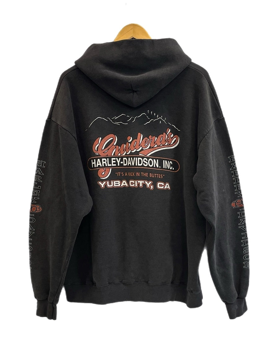 ハーレーダビッドソン Harley-Davidson 90s 00s バックプリント 袖ロゴ