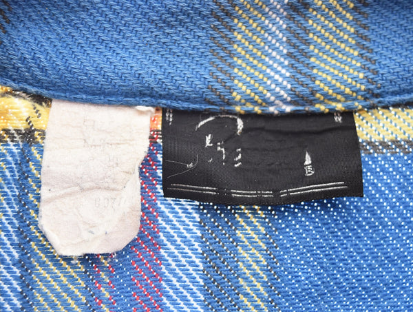 ヴィンテージ Vintage 70s ヘビネル 皿ボタン ネルシャツ 長袖シャツ マルチカラー 103MT-3391