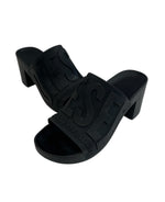 ディーゼル DIESEL ロゴ ラバー ヒールサンダル 黒 レディース靴 サンダル その他 ブラック サイズ38 101sh-2395