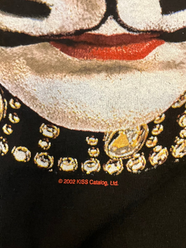 バンド band 00’s Diamond Star KISS Peter Cris キス ピータークリス ©2002 フォト プリント vintage ヴィンテージ Tシャツ ブラック Lサイズ 101MT-3878