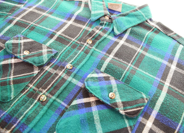 ファイブブラザー  FIVE BROTHER USA製 90s ヘビーネルシャツ チェック ワークシャツ  3061-PL5 長袖シャツ マルチカラー LLサイズ 103MT-3437