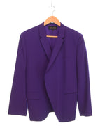 コムデギャルソン COMME des GARCONS 90s 91AW 1B Tailored Jacket 90's テーラードジャケット ボタンレス GJ-05007M ジャケット パープル Mサイズ 103MT-3254