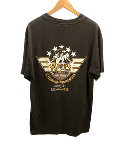 ハーレーダビットソン Harley Davidson 90s 90's classic of motorcycling ©1996 USA製 made in USA ポケット Tシャツ プリント ブラック Lサイズ 101MT-2627