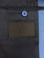 プラダ PRADA TAILORED JACKET テーラード ジャケット シングル スーツ 青 サイズ 48R ジャケット 無地 ブルー 104MT-1642