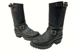 ウエスコ Wesco The Boss ENGINEER BOOTS エンジニア ブーツ Vibram ビブラム ソール 黒 7700100 085 D メンズ靴 ブーツ エンジニア ブラック 8 2/1D 104-shoes459