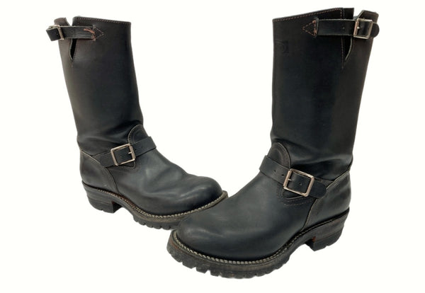 ウエスコ Wesco The Boss ENGINEER BOOTS エンジニア ブーツ Vibram ビブラム ソール 黒 7700100 085 D メンズ靴 ブーツ エンジニア ブラック 8 2/1D 104-shoes459