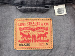 リーバイス Levi's 2nd TYPE セカンド 先染めブラック デニムジャケット トラッカージャケット RELAXED A7632-0002 ジャケット 無地 ブラック Sサイズ 104MT-2180
