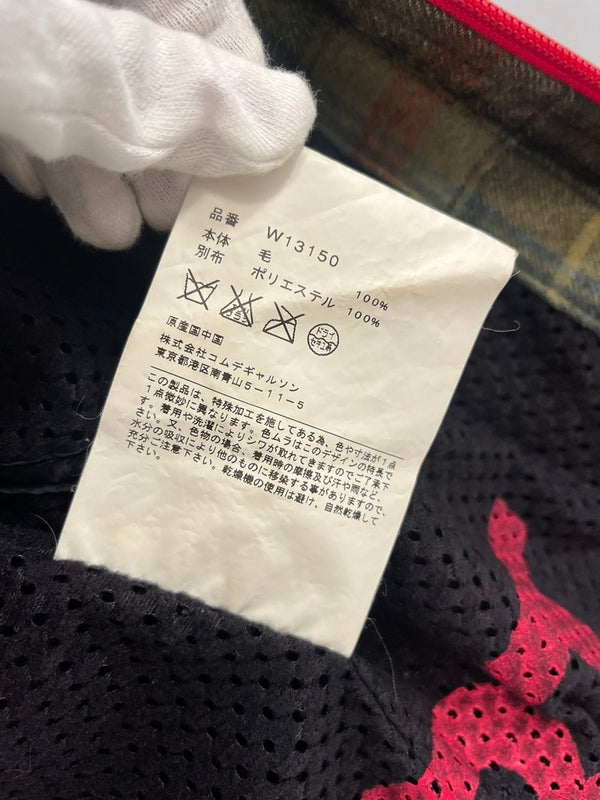 コムデギャルソン COMME des GARCONS SHIRT チェックデザインブルゾン ウールジャケット W13150 ジャケット ブラウン Mサイズ 101MT-4969