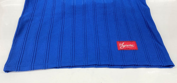 シュプリーム SUPREME 21SS Mesh Stripe Football Jersey メッシュ ストライプ フットサル ジャージ 青 Tシャツ ロゴ ブルー Mサイズ 104MT-1706
