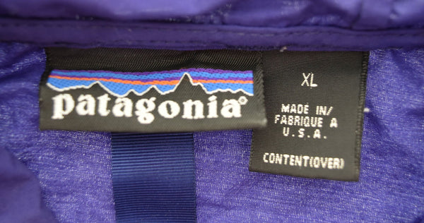 パタゴニア PATAGONIA anorak アノラック ロゴ 刺繍 プルオーバー パーカー 紫 27322 ジャケット パープル LLサイズ 103MT-2407