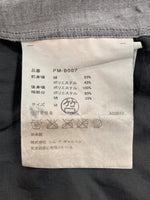 コムデギャルソン COMME des GARCONS HOMME PLUS L/S SHIRT 切替 シャツ 長袖 ブラウス 薄手 灰 黒 PM-B007 長袖シャツ 無地 グレー Mサイズ 104MT-1565