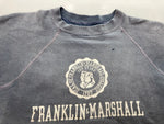 ヴィンテージ VINTAGE ITEM 50's 60's Franklin & Marshall College ラグラン 脇下ガゼット フェード サイズ不明 スウェット プリント ブルー 104MT-410