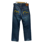 エヴィス EVISU ナンバーツー No2 イエローカモメ デニム ネイビー 33ⅹ35サイズ 201MB-1128