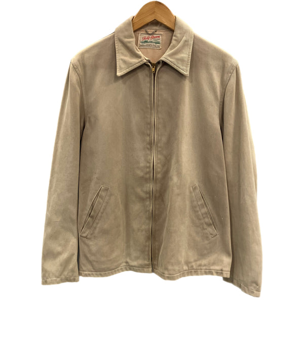 ヴィンテージ vintage 50's 50年代 FIELD & STREAM ギャバジン スポーツジャケット ハンティング ブルゾン TALON ZIP タロンジップ ジャケット ベージュ 101MT-4139