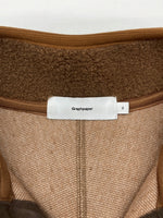 グラフペーパー Graphpaper Wool Boa High Neck Pullover ウール ボア ハイネック プルオーバー フリース ハーフボタン ジャケット キャメル 茶 GU183-70102 サイズ 2 ジャケット 無地 ブラウン 104MT-1891