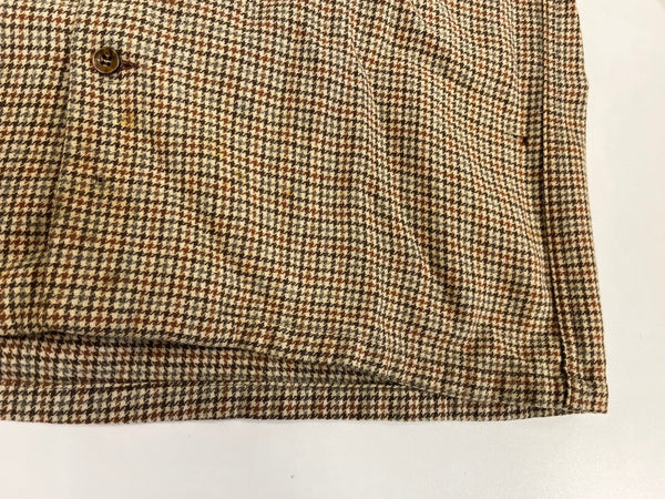 ペンドルトン PENDLETON 70's 70年代 WOOL ウール チェックシャツ ボードシャツ ネルシャツ 開襟 オープンカラー ボックス vintage ヴィンテージ MADE IN USA アメリカ製 長袖シャツ ブラウン Lサイズ 101MT-4124