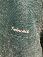 シュプリーム SUPREME Lurex S/S Shirt Green  ルレックス S/Sシャツ ロゴ刺繍 ラメ 半袖シャツ グリーン Lサイズ 101MT-2713