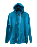 ヴィンテージ vintage 70s 80s 70年代 80年代 ジップアップ YKK 片爪 USA製  ライトブルー 水色 パーカ 無地 ブルー 104MT-1760