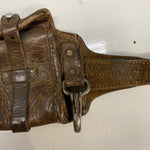 【曜日割引対象外】 ヴィンテージ vintage スウェーデン軍 バンダリアポーチ 5連 カオスポーチ レザー バッグ メンズバッグ ボディバッグ・ウエストポーチ ブラウン 201goods-754 VB