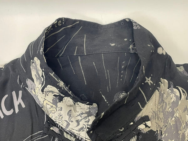 ポーター クラシック PORTER CLASSIC ALOHA CHINESE SHIRT 落ちこぼれ スパイ アロハ チャイニーズ シャツ 2 長袖シャツ ブラック 601MT-90