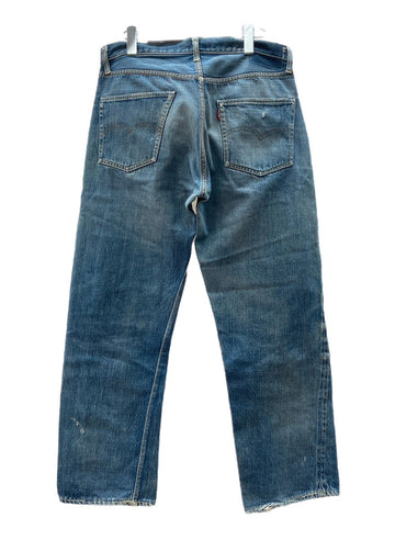 リーバイス Levi's 501 BIG E 60s 60年代 Vintage ヴィンテージ ジーンズ デニムパンツ ジーパン ボタン裏6 足長R 赤耳 青 無地 デニム ブルー 104MB-179