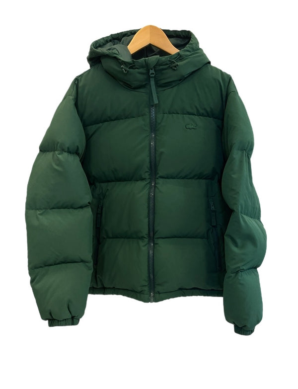 ラコステ LACOSTE バックステッチショートダウンジャケット 緑 BH4484 FR52 ジャケット グリーン 101MT-5011