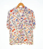 サンサーフ SUN SURF SWEET LEILANI ALOHA SHIRT アロハ シャツ オープンカラー レーヨンシャツ SS32700 半袖シャツ ブラウン Mサイズ 103MT-2717