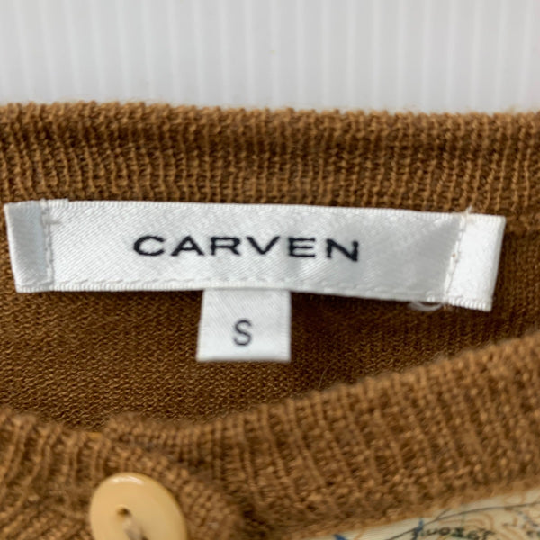 カルヴェン CARVEN セットアップ マップ柄 三陽商会 スーツ・セットアップ ブラウン Sサイズ 201LT-455